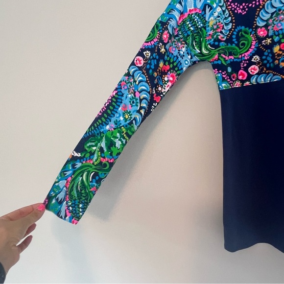 Lilly Pulitzer Finn Top Long Sleeve Multi Take Me To The Sea Size XS - Picture 4 of 8